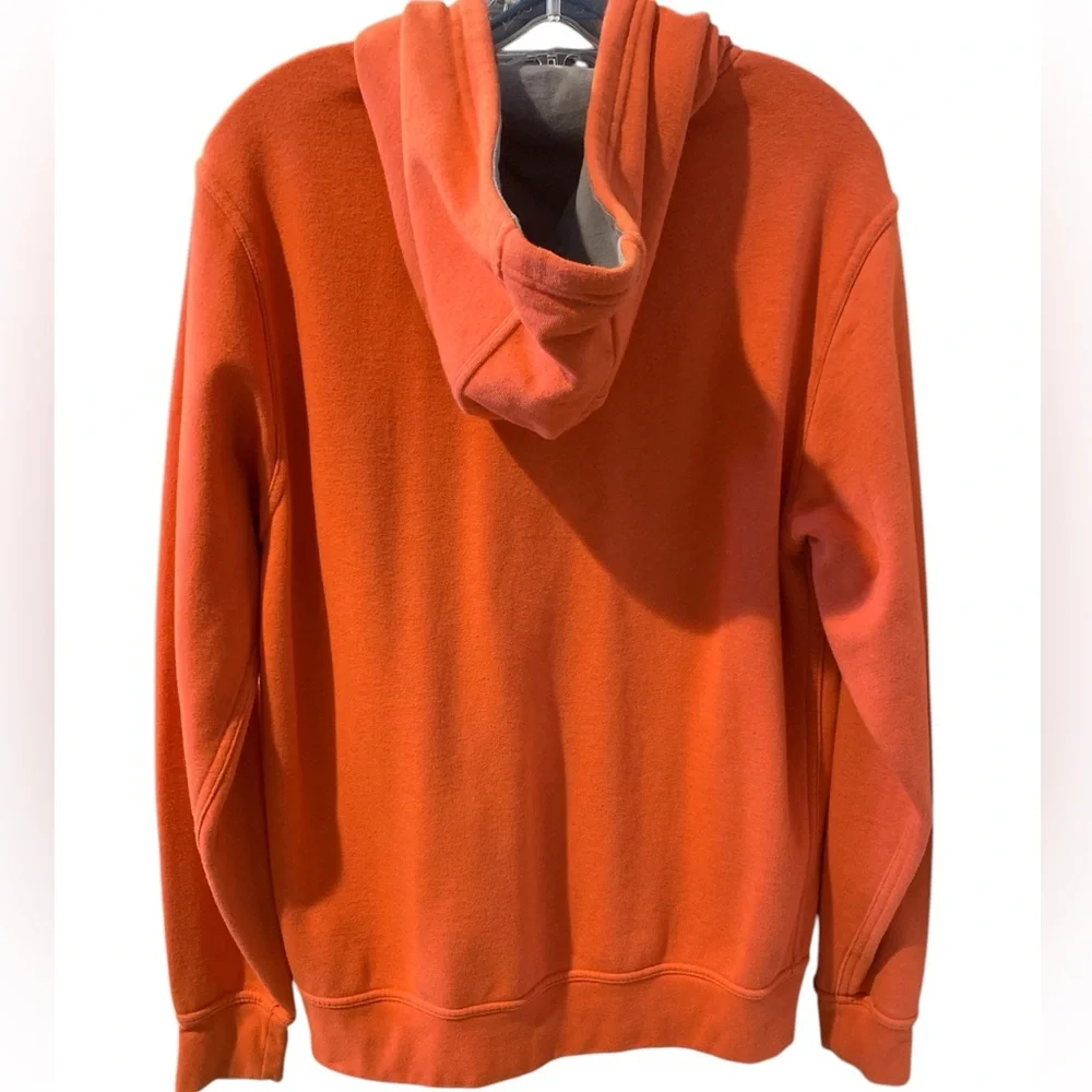 The North Face orange Red Full Zip Hoodie large gorpcore athletic leisure street